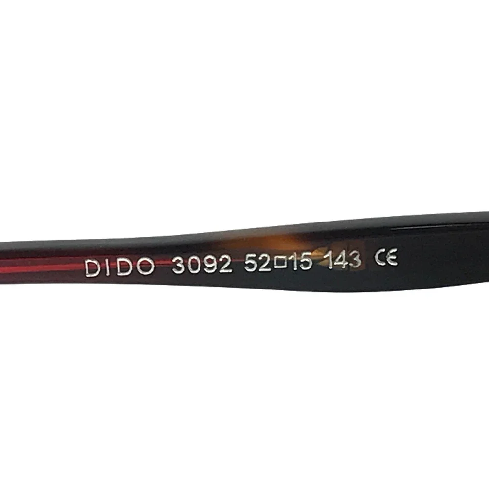 BOZ Sunglasses DIDO 3092 Clear Red Dark Demi Tortoise Frames with Purple Lenses
